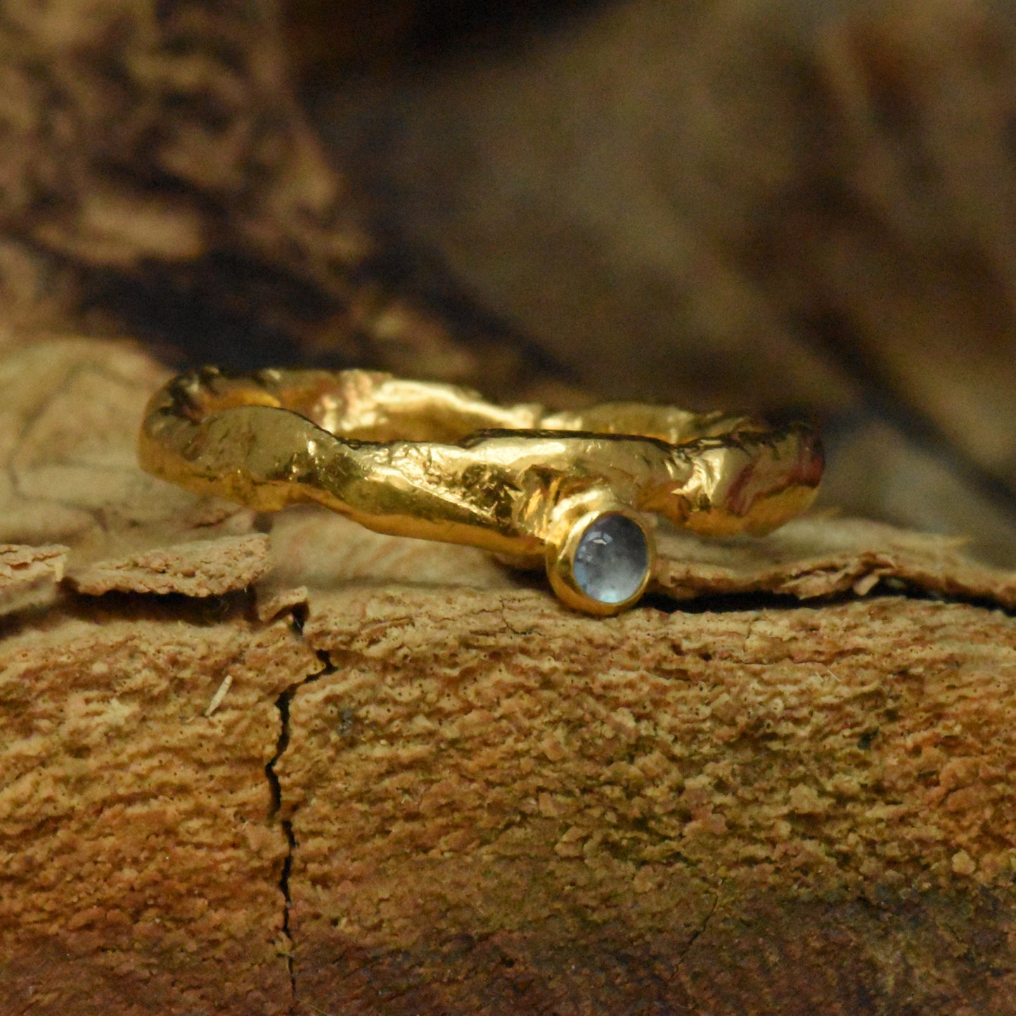 Viriditas Iolite Ring - Exhibited and on sale at Pyramid Gallery, York