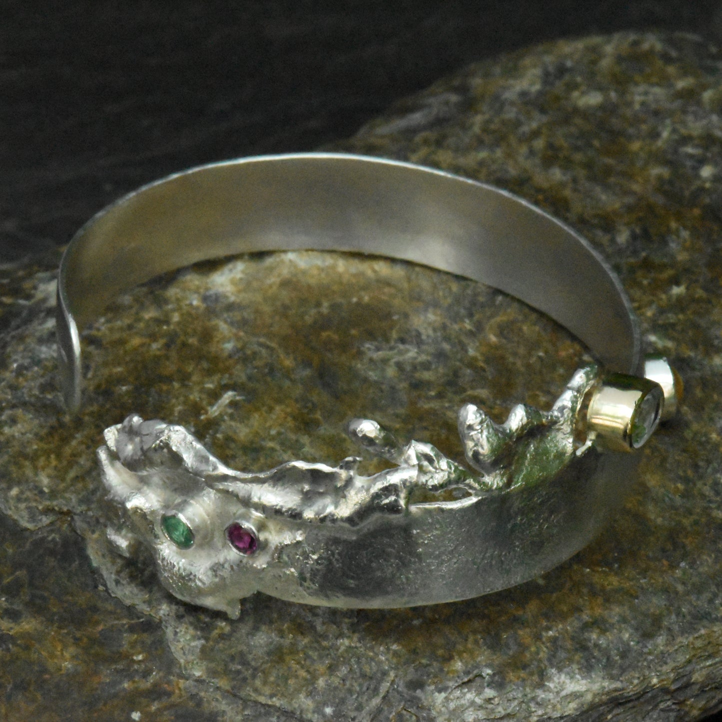 Viriditas Cuff - Exhibited and On Sale at Pyramid Gallery, York